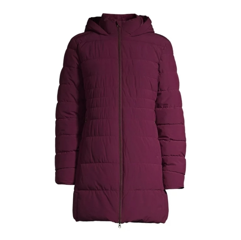 Swiss Tech Mid Length Full Zip Hoodie‎ Down Puffer Coat Jacket